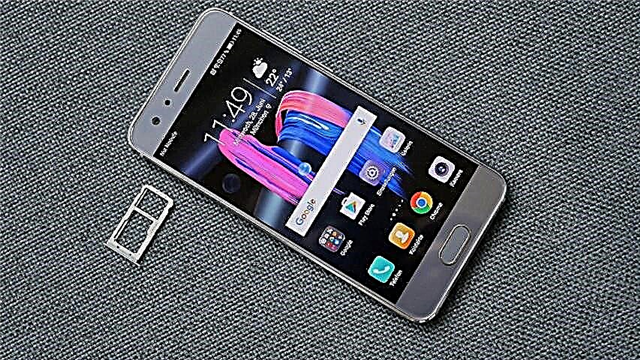 Tástáil smartphone 9 Honor: leagan ar fáil de Huawei P10